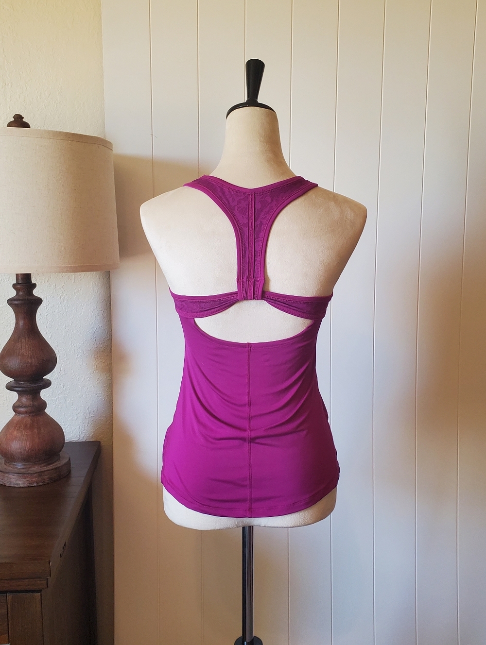 Purple Racerback Tank Top - Picture 2 of 3
